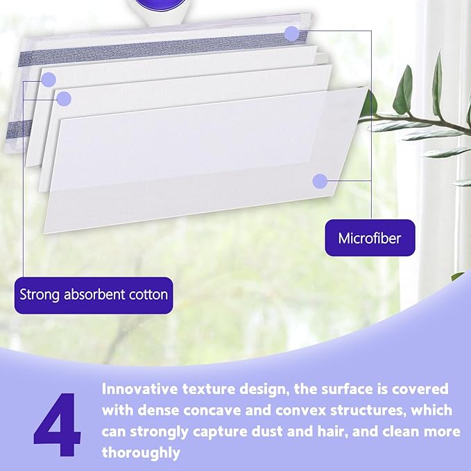 12-Pack Disposable Mop Pad Refills for Swiffer PowerMop Multi-Surface Mop/Wet Jet Spray Mop, Effortlessly Cleans Hardwood, Tile and Laminate Floors - Super Absorbent, Absorbs Dirt, Deep Cleaning