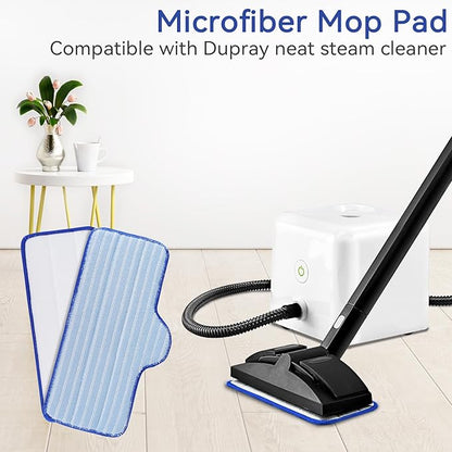 8 Pack Steam Mop Pads Compatible with Dupray Steam Cleaner and Schenley Steam Mop Cleaner - Washable and Reusable Microfiber Replacement Mop Head