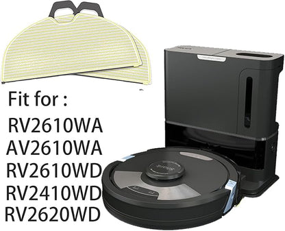 Replacement Mop Pads Refill Compatible Shark AI Robot Vacuum Cleaner AV2610WA RV2610WA RV2410WD RV2610WD RV2610WFUS Accessories Spare Parts,Part Model #: PADRVWD2(Large size 6 Pack)