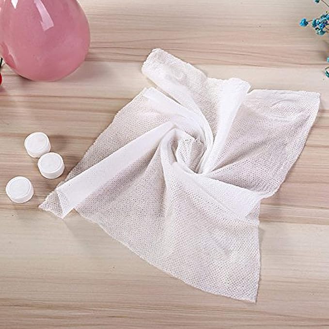 HealthGoodsIn - Coin Tissues for Travel, Camping, Outdoors, Compressed Disposable Towel Tissue Wipes - (Pack of 100)