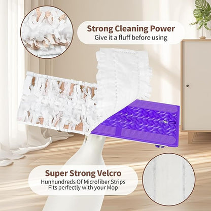 18 Pack Disposable Power Mop Pads Refills for Swiffer Powermop Multi-Surface Mop, Wood Mopping Pad Refills for Floor Cleaning, Wood Floor Pads