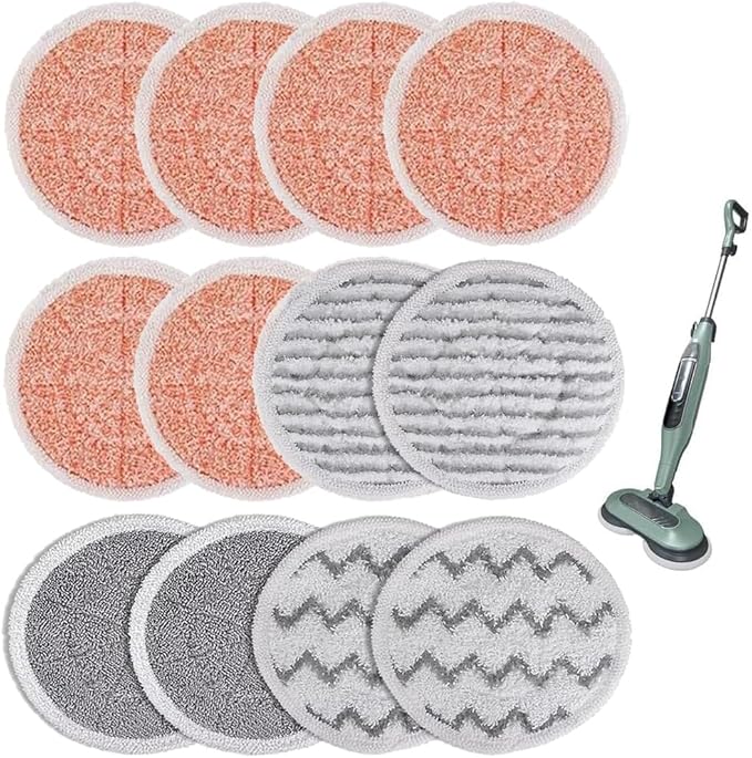 Steam Mop Replacement Pads for Shark S7000 S7000AMZ S7001 S7001TGT S7000 S7201 S7000C Series Steam & Scrub All-in-One Hard Floor Reusable Mop Head Refill - Compare Part Model #: XKITP7000 (6+2+2+2)