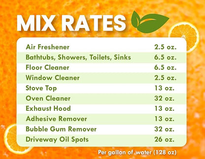 Premium Cold Pressed Orange Oil Concentrate- 32 oz (D-Limonene), Concentrated All-Natural Cold Pressed Orange Oil - Professional Grade All-Purpose Citrus Cleaner and Degreaser