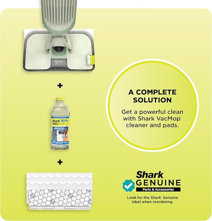 Shark VACMOP Pro Cordless Hard Floor Cleaner, Vacuum and Spray Mop, Powerful Suction, Lightweight, LED Headlights, Includes 4 Disposable Pads, 12oz Multi-surface Cleaning Solution, Lime Green, VM252GN