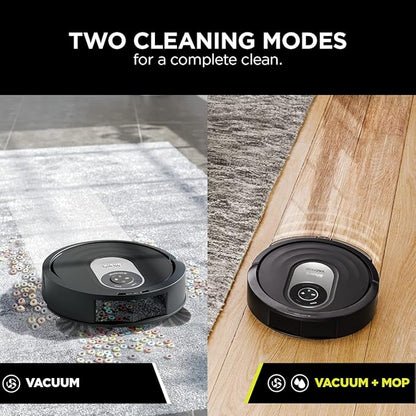 Shark AI Robot Vacuum & Mop with Self-Cleaning Brushroll for Floors, Carpet Black/Silver (RV2001WD) With LiDAR Navigation