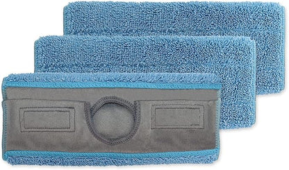 Diteje 3 Pack Washable Replacement Mop Pads Reusable Refill Compatible with Swiffer Sweeper,for All 9.8 to 10.3 Inch Flat Mops Wet Dry Use