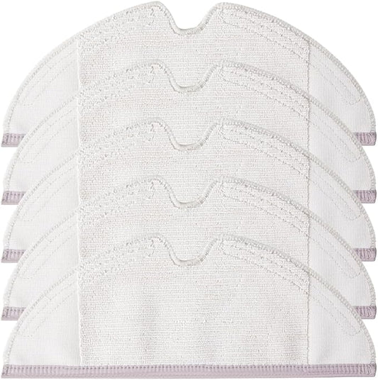 5Pcs Upgrade Full Microfiber Mopping Cloth Pads Compatible with E Series, S5, S5 Max, S6, S6 Pure, S6 MaxV, Q5, Q5 Pro, Q5 Pro+, Q7, Q7Max, Q8Max, Q8Max+ Robot Vacuum Cleaner