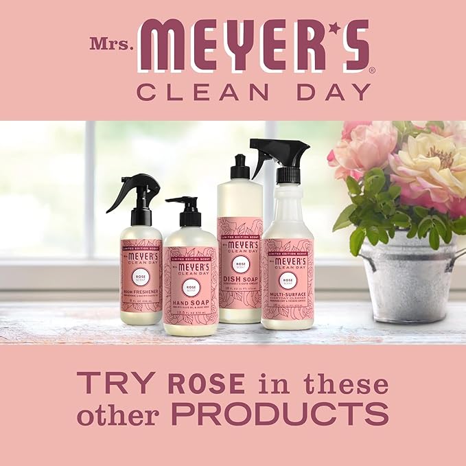 MRS. MEYER'S CLEAN DAY All-Purpose Cleaner Spray, Limited Edition Rose, 16 fl. oz - Pack of 3