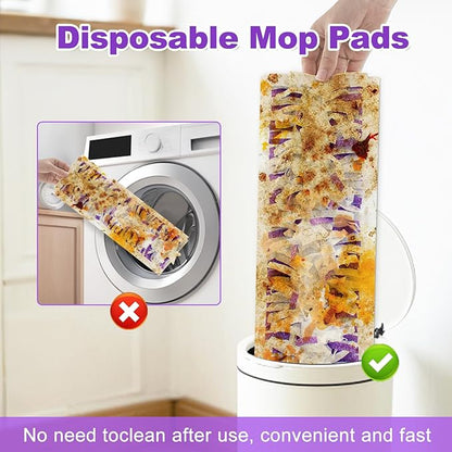 30 Pack Disposable Mopping Pad Refills Compatible with Swiffer PowerMop, Power Mop Refill Pads Replacements for Swiffer Power Mop Spray Mop Dry&Wet Pads Refills for Multi-Surface Floor Cleaning