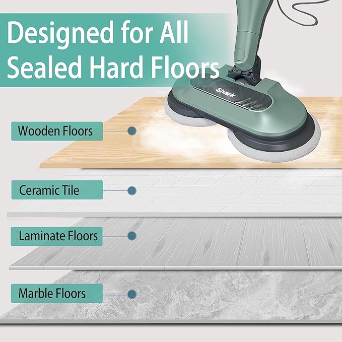 12 Pack S8201 Replacement Steam Mop Pads for Shark S7001 S8001 S7201 S7000AMZ S7000 S7005 S7020 S7001C S7000C Steam Mop, Steam & Scrub All-in-One Scrubbing Mop Pads, for Model XKITP7000