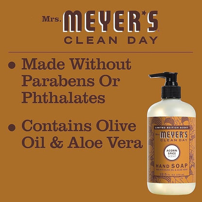 MRS. MEYER'S CLEAN DAY Variety, 1 Mrs. Meyer's Liquid Hand Soap, Apple Cider, 12.5 OZ, 1 Mrs. Meyer's Liquid Dish Soap, Apple Cider, 16 OZ, 1 CT