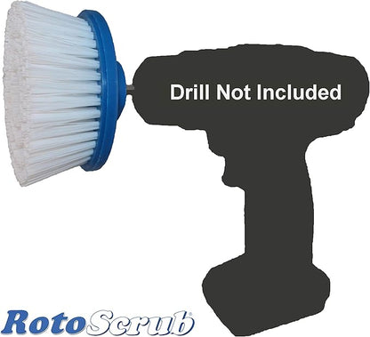 Multi-Purpose Drill Brush Attachment, Showers, Tubs, Carpet, Tile, Grout, Medium Bristle for Ultimate Cleaning Power