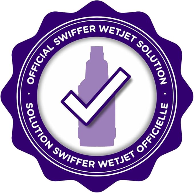 Swiffer WetJet Multi-Purpose Floor Cleaner Solution with Febreze Refill, Hardwood Floor Cleaner, Lavender Scent, 1.25 Liter -42.2 Fl Oz (Pack of 2)