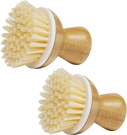 Grove Co. Bubble-Up Dish Brush, 2-Pack, Ergonomically Designed Dish Scrubber, Replacement Dish Scrub Brush, Removes Tough Messes, Gentle on Dishes, Sustainable Solution to The World's Waste