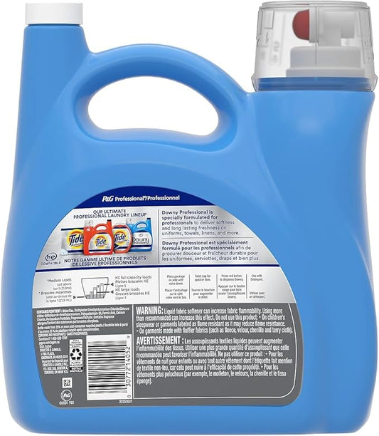 Downy Professional Commercial Liquid Fabric Softener, Clean & Fresh Scent, 190 Loads, 140 Fl oz
