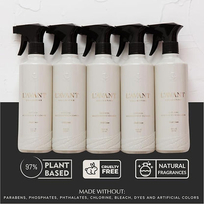 L’AVANT Collective All Purpose Cleaner Spray – Natural Cleaning Spray for Kitchens, Counters, and Bathrooms – Vegan, Organic, Plant-Based Multipurpose Surface Cleaner with Refreshing Fresh Linen Scent