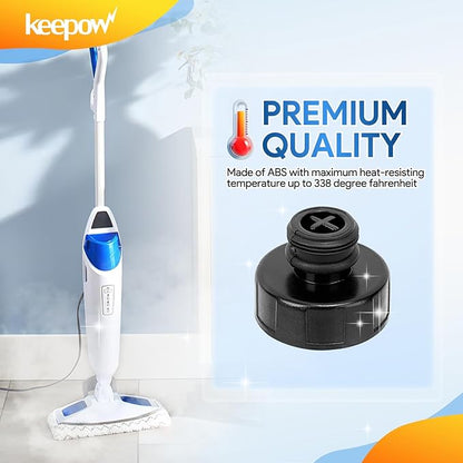 KEEPOW Steam Mop Replacement Parts 1940 Water Tank Caps and Insert Assembly for Bissell Powerfresh 19404 19402 19408 19409 1940A 1940F 1940Q 1940T 1940W B0006 Models 203-8413 2+1 Pack