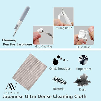 ANEWSIR Glasses Cleaner,Screen Cleaner,Portable Lens Cleaner Spray for Eyeglasses,Screen Cleaner Spray Wipe Kit for Phones/Glasses Cleaner Lens Cleaning,Alcohol Free,Color Image Series A-050 New