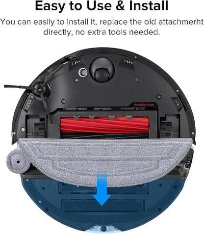 roborock 2 Pack Microfiber Mop Cloths for S8 MaxV Ultra, S8 Max Ultra Series Robot Vacuum Cleaner, with Dual Sonic Vibrations Modules, Mop Pad Replacement Accessories