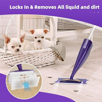 30 Count Disposable Mop Pads for Swiffer WetJet Hardwood Floor Spray Mop, Mopping Pads for Swiffer All-in-One Mopping Cleaner Starter Kit