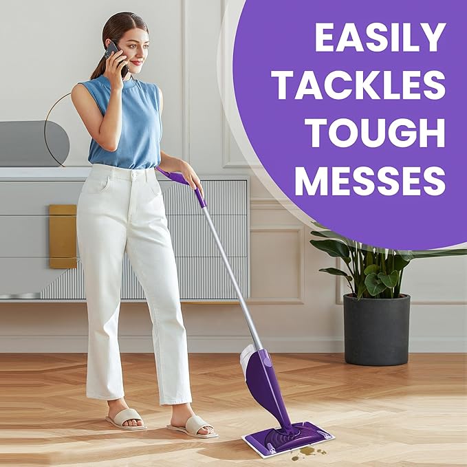 Spray Mop Pad Refill Compatible with Swiffer WetJet Mop, Disposable Multi Surface Floor Mop Pads, Thickness & Absorbent, 20 Count