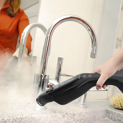 Let'Steam 17 in 1 Steam Mop with Detachable Handheld Steam Cleaner, Powerful Steam Mops for Cleaning Hardwood, Laminate Floor, Tiles and Grout, Dual- Rod Design Floor Steamer with 2 Modes