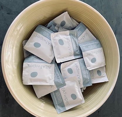 NEATwipes Hand Sanitizing Wipes | Travel Essentials | Disposable Wet Wipe & Planet Friendly | (24) Fresh Citrus (24) Lavender & (24) Cucumber Scented Wipes | 3 Pouches of 24 Individually Wrapped Wipes