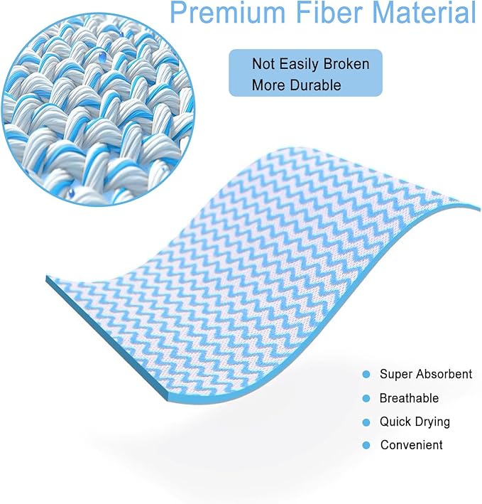 Reusable Cleaning Cloth Wipes Multi-Purpose Heavy Duty Towels Domestic Dish Cloths 120 Count 7.87 x 11.81 Inches Kitchen Rags