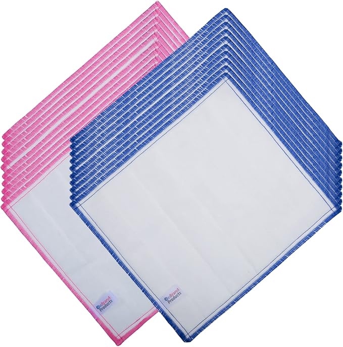 OnBrand Naturally Wood Fiber Cleaning Cloth, Microfiber Cleaning Cloths, 20 PK (12" x 10.7" Each), 8 Layers High-Density Super Absorbing Dish Cloths, Reusable General Kitchen Towel
