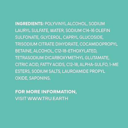 Tru Earth Hypoallergenic, Eco-friendly & Biodegradable Plastic-Free Laundry Detergent Sheets/Eco-Strips for Sensitive Skin, 32 Count (Up to 64 Loads), Fragrance-Free