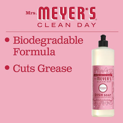 MRS. MEYER'S CLEAN DAY Variety, 1 Mrs. Meyer's Liquid Hand Soap, 12.5 OZ, 1 Mrs. Meyer's Liquid Dish Soap, 16 OZ, 1 CT (Peppermint)