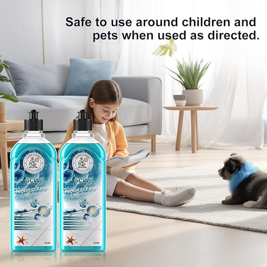 Floor Cleaner & All-Purpose Cleaner Plant-Based and Biodegradable Formula Kitchen, Floor, Bathroom and Surface Cleaning Product for Home, Ocean Scent, 33.8 Fluid Ounces (Ocean)