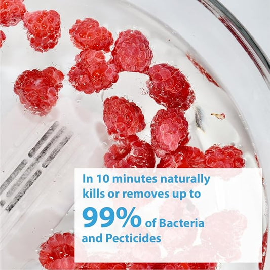 Fruit and Veggie Cleaner Device | Pesticide, Bacteria and Hormone Remover | Fruit Washer with Water | Vegetable and Produce Purifier