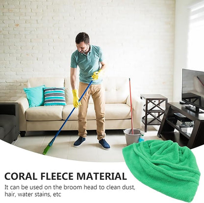 GLEAVI 3 Pcs Broom Mop： Household Brooms Microfiber Mop Sweeping Broom Cover Mop Sink Cover Mop Sweeper Pad Mop Head Cleaning Mops Broom Cloth Cover Coral Fleece Wet and Dry Dust Collector