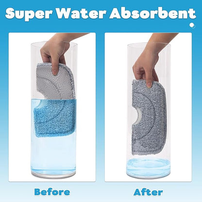 Mop Head Replacements for Floor Cleaning Washable and Reusable Dry Sweeping Cloths Coral Fleece Square Mop Pads Refills