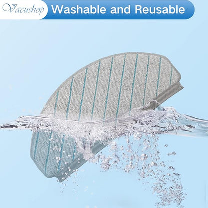 Vacuum Accessories Replacement for Ecovacs T10 Plus Reusable Hard Floor Expert Wet Compatible Microfiber Soft x4 Mop Pad