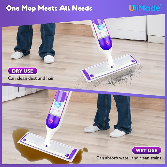 48 Pack Mop Pads Compatible with Swiffer Powermop, Washable Microfiber Pads Replacement for 13 ''-14.5 '' Mops - PowerMops Refills for Most Floor Types