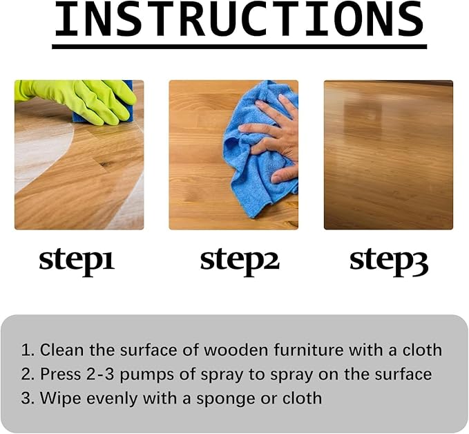 Natural Beeswax Care Spray & Restorer,Natural Beeswax Spray For Wood,Leather & Furniture Polish,Protective Conditioning Formula With Pure,Non-Toxic & Eco-Friendly (2Pcs)