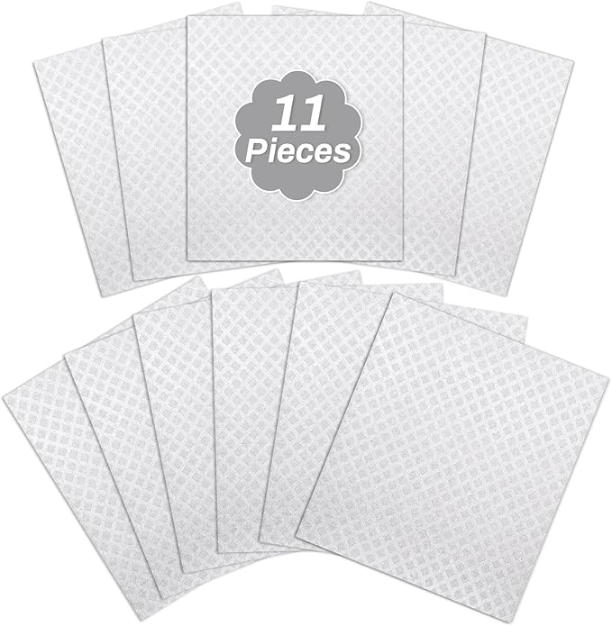 11 Pack Kitchen Swedish Dishcloths, Reusable Kitchen Dish Rags Sponge Cleaning Cloths Cellulose Dishcloths for Kitchen Washing Dish Counters