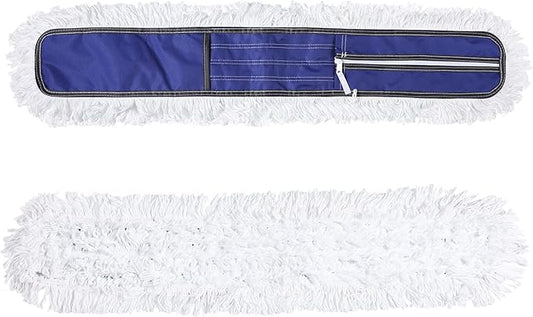 Microfiber Mop Pads 2 Pieces Just Fit CLEANHOME 36" Industrial Dust Mop: B08R3F1ZZM,Blue