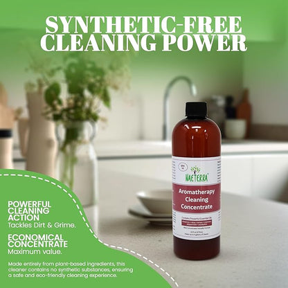 Naeterra Aromatherapy Cleaning Concentrate 16 oz makes 6 Gallons of Natural, Eco-Friendly Multi-Surface Cleaner loaded with Essential Oils – Non-Toxic, Synthetic Free Powerful & Refreshing Clean