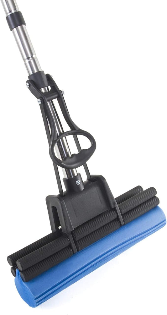 Kitchen + Home PVA Sponge Roller Mop - 11" Quadruple Roller All Purpose Floor Cleaner