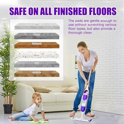 20 Count Power Mop Pads Refills for Swiffer PowerMop Multi-Surface Mopping Pad Disposable Replacement Mop Refill Pads Compatible with Swiffer PowerMop,Safe on All Finished Floors.