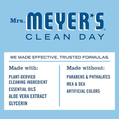 MRS. MEYER'S CLEAN DAY Liquid Dish Soap, Biodegradable Formula, Rain Water, 16 fl. oz - Pack of 3