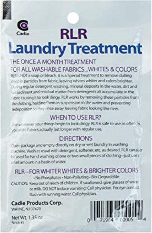 RLR Natural Laundry Detergent Powder – Whitens, Brightens, Refreshes Baby Cloth Diaper Detergent, Musty Towels, Workout Clothes - Non-toxic, Fragrance-Free For Sensitive Skin (Pack of 1)