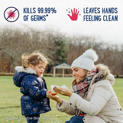 Wet Ones Hand Wipes, 48 Count Bundle with Litardex Travel Bag, Disposable Seat Covers (10 Pack), and Compressed Travel Towel (4 Items)