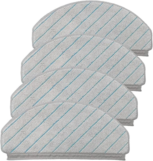 Vacuum Accessories Replacement for Ecovacs T10 Plus Reusable Hard Floor Expert Wet Compatible Microfiber Soft x4 Mop Pad