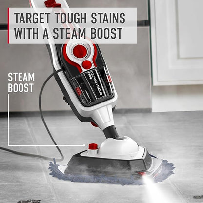 Hoover Steam Complete Pet Steam Mop, Hard Floor Cleaner Machine, 10-in-1 Multipurpose Cleaner Machine, Removable Handheld Steamer, Ideal for Hardwood, Vinyl, Tile, Grout and More