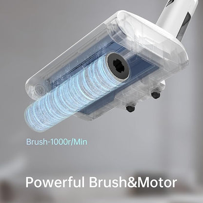 Wet Dry Vacuum Cleaner Cordless Mop,Upgraded Electric Mop,Quiet Self-Propelled Up to 60 Mins, Dual Water Tank,Cordless Mop Vacuum Cleaner for Hardwood Floor Cleaning