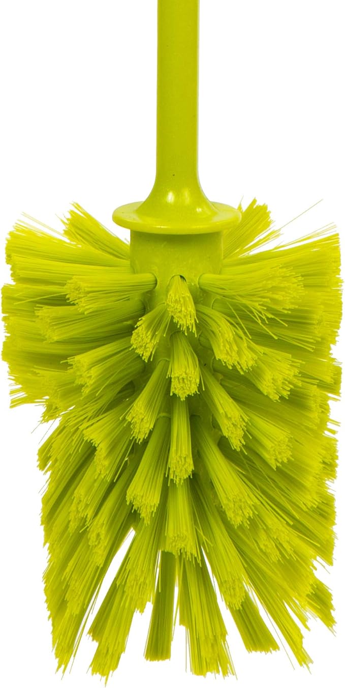 PURE Deluxe Bottle Cleaning Brush, 12 x 5 inches, Lime Green